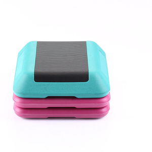แท่นแอโรบิกปรับระดับได้ขนาด 16x16 นิ้ว สำหรับออกกำลังกายที่บ้าน อุปกรณ์ออกกำลังกายแบบสเต็ปเปอร์พร้อมพื้นผิวกันลื่น - Product Image 2