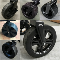 Chariot pliant pivotant en acier avec plateforme métallique et quatre grandes roues pneumatiques, personnalisable OEM, pour outils, plage, rangement, courses et pêche