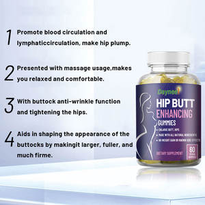 Herbal OEM BBL Gummies Body Butt Caderas orgánicas Crecimiento Booty Suplemento de belleza Mejorar Gummies para mujeres - Product Image 5