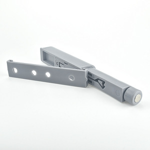 Loquet magnétique gris moyen pour porte de placard ou tiroir avec vis et support de fixation - Product Image 2