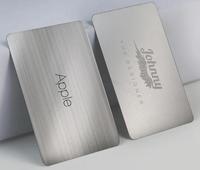 Carte de visite professionnelle en métal en acier inoxydable avec puce NFC NTAG(R) 213/215/216 pour le contrôle d'accès aux clés d'hôtel