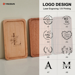 Bandejas de Servir de Madera de Acacia y Nogal Hechas a Mano, Platos Rectangulares y Ovalados de Madera Natural al por Mayor - Product Image 6