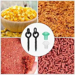 LUSHAZER 140 pcs/boîte Vis pour appâts de pêche Crochet Stops Oval Buckle Carp Fishing Tackle Accessories Kit for Making Carp Pop up Rigs - Product Image 6