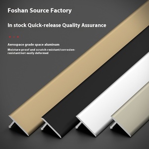 Bande <span class=keywords><strong>de</strong></span> bordure <span class=keywords><strong>en</strong></span> alliage d'aluminium <span class=keywords><strong>en</strong></span> forme <span class=keywords><strong>de</strong></span> T pour <span class=keywords><strong>carrelage</strong></span>, sol <span class=keywords><strong>en</strong></span> bois, <span class=keywords><strong>seuil</strong></span> <span class=keywords><strong>de</strong></span> <span class=keywords><strong>porte</strong></span> avec boucle <span class=keywords><strong>de</strong></span> conception moderne et fonctions <span class=keywords><strong>de</strong></span> pressage des joints - Product Image 3