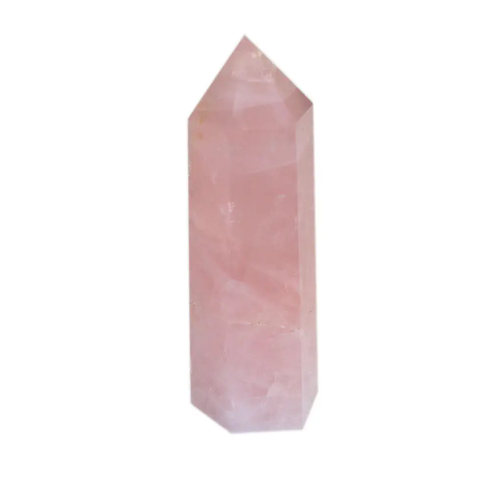 10*3Cm Tinh Thể Chữa Bệnh Tự Nhiên Một Điểm Đũa Phép Cho Thiền Định Rose Quartz Đá Quý Đũa Phép