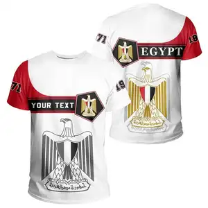 新趋势批发定制o领埃及t恤升华最优质男装贴牌自有品牌客户标志
