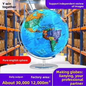 Globe terrestre métallique en anglais United Win, <span class=keywords><strong>carte</strong></span> du monde, <span class=keywords><strong>Europe</strong></span>, États-Unis, spécial transfrontalier, ornements de commerce extérieur - Product Image 2