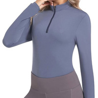 Camiseta de Manga Larga para Mujer, Suéter de Alta Gama para Equitación