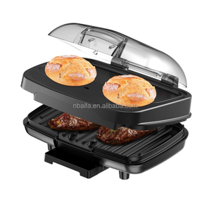 Aifa - Máquina para Hacer Hamburguesas, <span class=keywords><strong>Parrilla</strong></span> Eléctrica Automática para Hamburguesas Caseras, Sándwiches y Carne, con Diseño de Doble Placa Antiadherente - Product Image 1