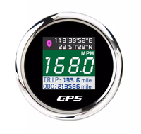 LCD TFT numérique Mini taille GPS compteur de vitesse odomètre kilométrage réglable compteur de voyage pour Auto moto bateau