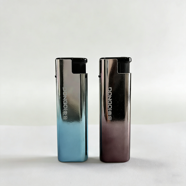 Wholesale Modern Cigarette Lighters Metallic Refillable Butane Gas Windproof Durable Portable Torch