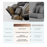 Fauteuil de massage électrique de luxe 3D 4D 5D 10D Shiatsu en forme de S+L avec musique, soin complet du corps et des jambes, pliable, zéro gravité