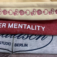 Camiseta Personalizada de Alta Calidad, Holgada, de Poliéster/Algodón, Estilo Clásico, Ecológica, para Hombre, Otoño, Lavado Ácido