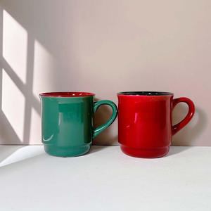 Zibo Ceramic <b>Mugs</b> With Flower Pattern Porcelain <b>Mug</b> For Business Gifts White Color 7102 - Product Image 2