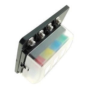 Boîte à fusibles Vtron Automotive 8 voies avec éclairage LED, fixation par vis, courant maximal 100A, pour usage automobile - Product Image 2