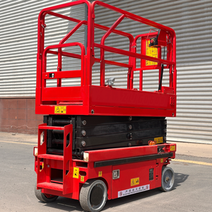 छोटे 6 मीटर 230 किलोग्राम कैंची लिफ्ट प्लेटफॉर्म बैटरी हवाई कार्य लिफ्ट टेबल स्व-चालित एलिवेटेड वर्क प्लेटफॉर्म - Product Image 5