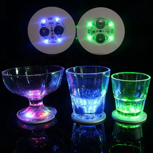 <b>LED</b> <b>Light</b> Emitting Plastic Colorful Flashing Bottle Sticker Tableware Mat for <b>Bar</b> Stall Mats & Pads - Product Image 3