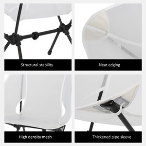 Chaise de camping pliante et inclinable en aluminium 7075 de haute qualité avec tissu maillé pour l'extérieur, vente en gros - Product Image 5