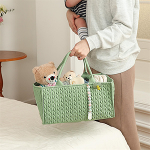 Caddy Organizer <b>for</b> Portable Changing Table Dresser Car Baby <b>Basket</b> Nursery <b>Storage</b> Diaper Caddy Organizer - Product Image 6