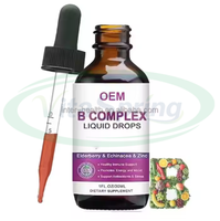 VitaSpring OEM Marque privée Complément énergétique Complexe de vitamine B Liquide Gouttes Complexe de vitamine B Liquide