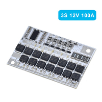 3s/4s/5s Bms 12v 16.8v 21v 100a Li-ion Lmo Ternaire Lithium Protection de La Batterie Circuit Conseil Li-polymère Équilibre De Charge Module