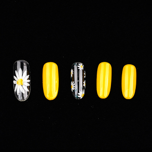 Long Almond Clear Nail Tips Full Cover No <b>Filing</b> Transparent False Acrylic Fingernails 12 Sizes - Product Image 3