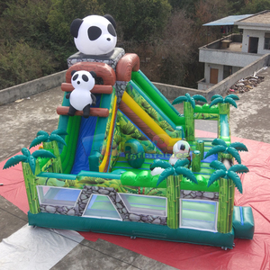 Parc gonflable giant commercial grade <b>inflatable</b> panda bouncer and slide combo kids bounce house for sale - Product Image 4