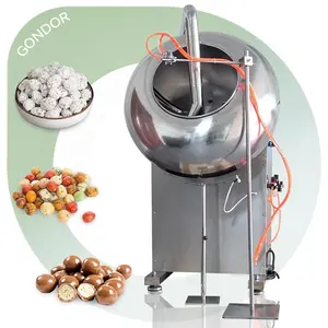 Caramelized Chocolate Sugar Almond Nut Peanut Confectionery Dragee Coating Polishing Pan Machine Prices