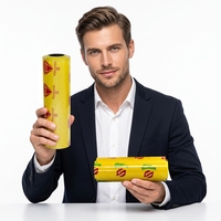 Film alimentaire transparent en PVC de qualité alimentaire, haute élasticité, forte adhérence, personnalisable pour la maison