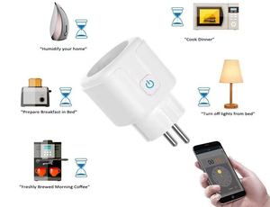 Châu Âu Mỹ phong cách nhà thông minh Điện Ổ cắm điện Wifi + Bluetooth Alexa bằng giọng nói điều khiển từ xa ứng dụng di động - Product Image 3