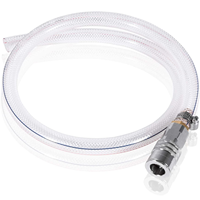 Tuyau flexible tressé en PVC transparent haute pression durable de 100 m (4-10 bars) pour le transfert d'eau