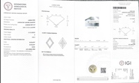 Diamant de laboratoire de haute qualité Messi Gems Factory Stock IGI certifié 2.1ct D VVS2 taille losange à facettes