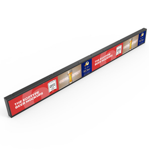 Reproductor de publicidad digital para interiores, pantalla de publicidad ancha con borde de estante, barra estirada, pantalla <span class=keywords><strong>Lcd</strong></span> para supermercado - Product Image 1