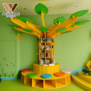 <span class=keywords><strong>Bibliothèque</strong></span> Montessori en <span class=keywords><strong>Forme</strong></span> d'Arbre pour Maternelle, Meuble de Crèche, Coin Lecture en Bois pour <span class=keywords><strong>Bibliothèque</strong></span> Préscolaire, Présentoir à Livres de Nurserie - Product Image 1