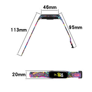 <span class=keywords><strong>สาย</strong></span>นาฬิกาซิลิโคนยางนิ่มพิมพ์ลายอัจฉริยะสำหรับ Samsung Galaxy Fit 2 Sm-r220มีความทนทาน - Product Image 6