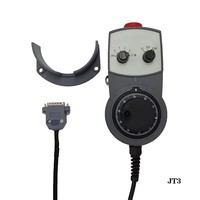 Generador de Pulsos Manual TEBAK MPG Colgante 5V 100PPR, Volante Electrónico CNC con Paro de Emergencia para Equipos de Router y Torno