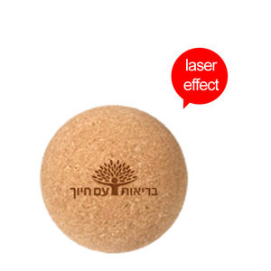 100% 天然木制コルクマッサージボールヨガピラティス用65mm高密度ヨガボールカスタマイズ可能なロゴ付き - Product Image 4