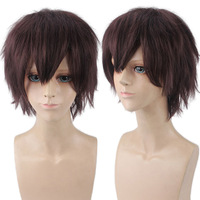 Perruque Courte Droite Unisexe pour Costume de Fête Anime, Idéale pour Femmes et Hommes