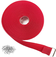 Correas Organizadoras de Cables Ajustables de 12 Pulgadas con Logotipo Impreso, Ecológicas, con Gancho y Bucle, Hebilla de Poliéster/Nylon para Esquí