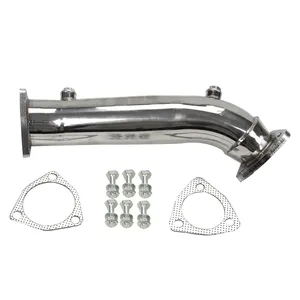 Thép không gỉ Racing Turbo downpipe xả cho 97-05 Audi A4 VW Passat 1.8T