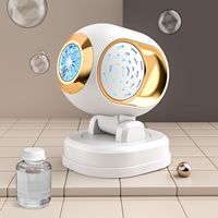 Machine à bulles rotative abordable, souffleur de bulles électronique portable avec lumières LED pour mariages et fêtes à la piscine
