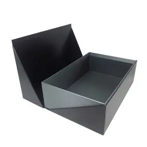 Caja de zapatos de concha magnética hecha a medida de fábrica, caja de papel de embalaje de zapatos con etiqueta de logotipo personal liso con logotipo