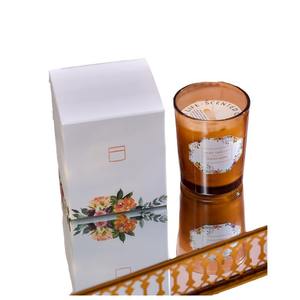 Taza de cristal de color personalizada, vela perfumada, fragancia sin humo, recuerdo de cera de soja, estilo moderno para Navidad - Product Image 1