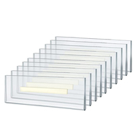 8x2 pouces ruban adhésif transparent acrylique support de panneau mural cadre-paysage ou Horizontal