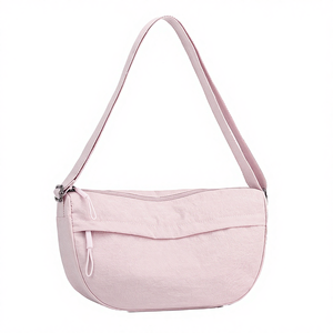 Fashion Spring Waterproof Women's <b>Small</b> Sling <b>Bag</b> <b>Shoulder</b> Handbag Single Strap Zipper Closure Polyester Microfiber - Product Image 3