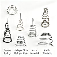 Ressorts coniques en acier inoxydable 304 sur mesure, haute élasticité, anti-corrosion, durables, pour la décoration artisanale de Noël