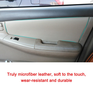 Kits de molduras para puertas de Toyota Corolla 2003-2008, cuero artificial beige para modificación interior de coches de 4 puertas - Product Image 3