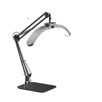 Lampe de bureau LED moderne à intensité réglable pour dessin, lecture, manucure, avec abat-jour en aluminium et lumière d'appoint de bureau