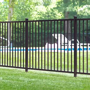 Valla plana de acero galvanizado para casa exterior moderna personalizada para terraza