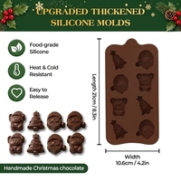 Moules en silicone pour chocolat de Noël SILIKOLOVE Factory, faciles à nettoyer, LFGB Platinum, sans BPA, antiadhésifs, pour bonbons et pâtisseries